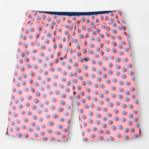 Peter Millar Men's Geometric Trunks Swimwear Bottoms Size XL